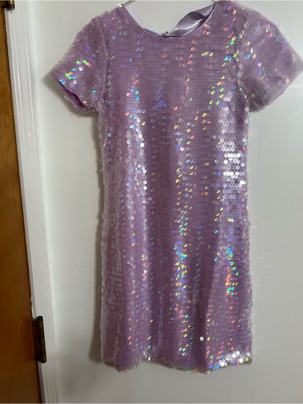 Lola + The Boys Lavender Sequined Girls' Party Dress